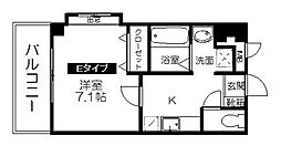 エテルノ 1Kの間取図画像