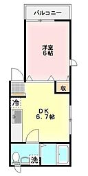 間取図画像 1DK