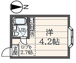 ファービラス ワンルームの間取図画像