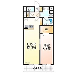 M's Ring Grande 春日出北 1SLDKの間取図画像