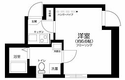 東武伊勢崎線 小菅駅 徒歩10分の賃貸アパート 3階1Kの間取り