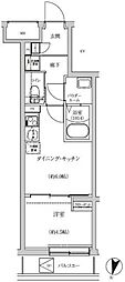 REGOLITH IKEGAMI 1DKの間取図画像