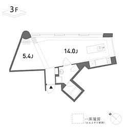 渋谷区東2丁目マンション 1LDKの間取図画像