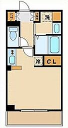 メイリリー経堂 3階ワンルームの間取り