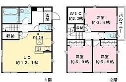 草加市金明町戸建 1階3LDKの間取り