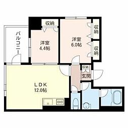 シャーメゾンステージ日野 2LDKの間取図画像
