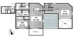 プチメゾン高井戸 1LDKの間取図画像