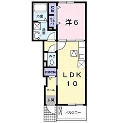 ミレグランデ2 1LDKの間取図画像