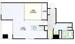 グランドメゾン阿佐谷 6階1LDKの間取り