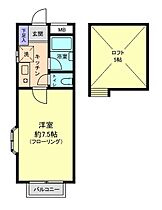 シャトー1番館 220 ｜ 埼玉県越谷市西方１丁目3376-1（賃貸アパート1K・2階・21.12㎡） その2