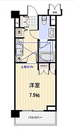 プロスペクト大森海岸 1Kの間取図画像