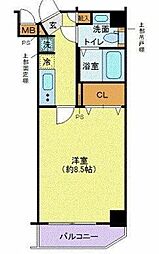 ディアレイシャス木場公園 1Kの間取図画像