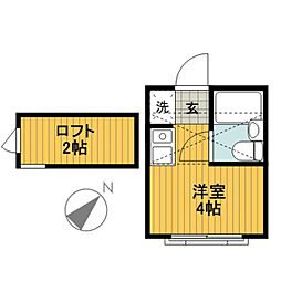 メゾンド・ヒル ワンルームの間取図画像