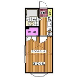 ココ藤ケ丘 1Kの間取図画像