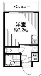 ジャネットビル ワンルームの間取図画像
