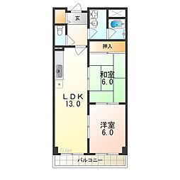 パレス中もず 2階