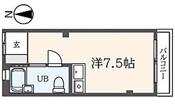 ユート柿生 ワンルームの間取図画像