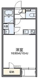 レオネクストアイ参番館 1Kの間取図画像