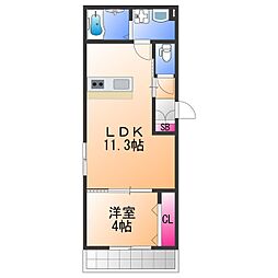 間取図画像 1LDK