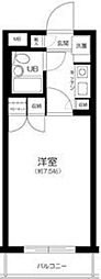 三協グリーンコート落合駅前第一 2階1Kの間取り