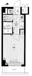 ルーブル大森参番館 1Kの間取図画像