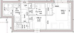 品川区西中延2丁目マンション 2Kの間取図画像