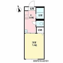 レジェンドコート A0101 ｜ 熊本県熊本市中央区帯山４丁目54-3-2（賃貸アパート1K・1階・24.00㎡） その2