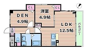 大阪府豊中市上新田４丁目（賃貸マンション1SLDK・2階・50.87㎡） その2