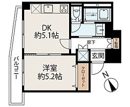 下谷第一サマリヤマンション 1DKの間取図画像