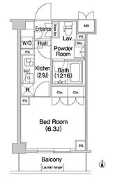 COMFORIA駒場 1Kの間取図画像