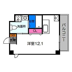 Osaka Metro御堂筋線 あびこ駅 徒歩5分の賃貸マンション 8階1Kの間取り