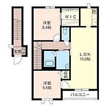 サンマルシェＡ 00202 ｜ 栃木県足利市葉鹿町１丁目16-5（賃貸アパート2LDK・2階・68.90㎡） その2