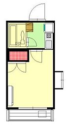 メゾン成増 2階1Kの間取り