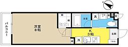 プリマベーラ目白 3階1Kの間取り