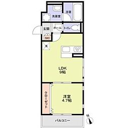 (仮称)さいたま市見沼区東大宮5丁目計画 1LDKの間取図画像