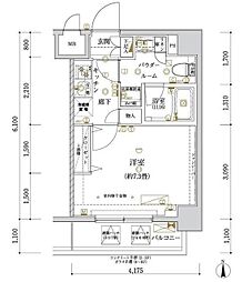 ARCOBALENOKAMEIDO 1Kの間取図画像