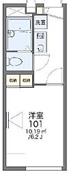 レオパレスCasa10 1Kの間取図画像