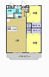 間取図画像 2LDK