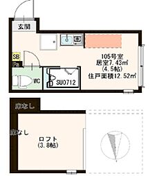 間取図画像 ワンルーム