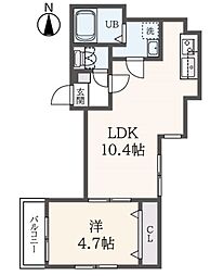 WELLSQUAREOTSUKA 1LDKの間取図画像