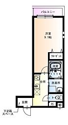 JR片町線(学研都市線) 徳庵駅 徒歩6分の賃貸アパート 2階1Kの間取り