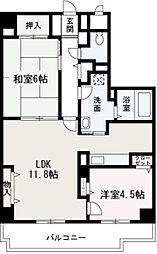 アーバンクロス 2LDKの間取図画像