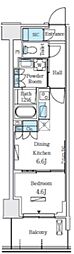 ロイヤルパークス赤羽サウス 1DKの間取図画像