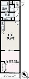 MIRTO和光 1LDKの間取図画像