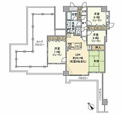 セレナハイム八千代中央 8階3LDKの間取り