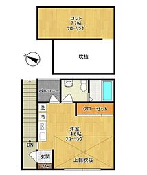フォーラム菅野戸呂 ワンルームの間取図画像