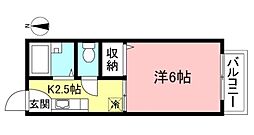 メゾン・ド・ジュネス 1Kの間取図画像