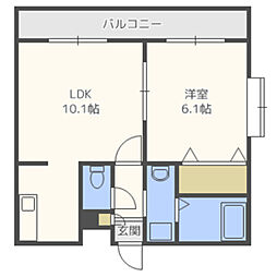 間取図画像 1LDK