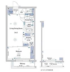 ハイズ ヴィガー墨田 4階1LDKの間取り