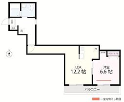 QUIET CRAB HOUSE mix 星川(仮) 1LDKの間取図画像